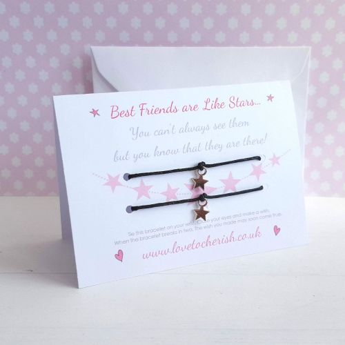 Best Friends Are Like Stars Friendship / Wish Bracelet