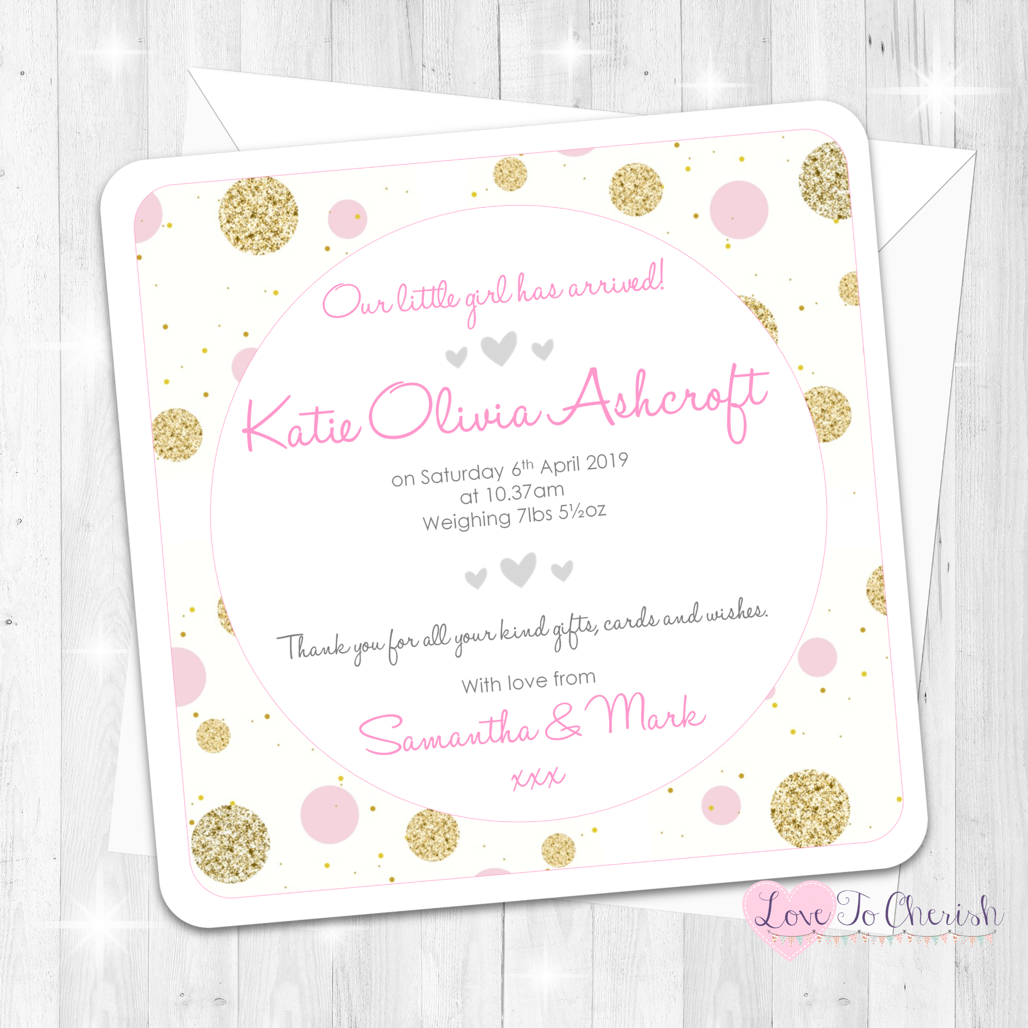 Baby Birth Announcement Cards
