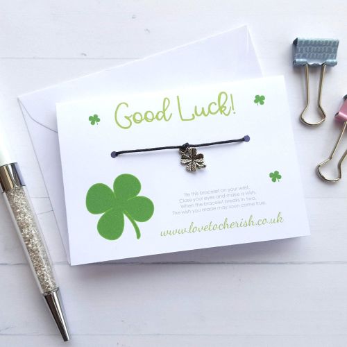 Good Luck Clover - Friendship / Wish Bracelet