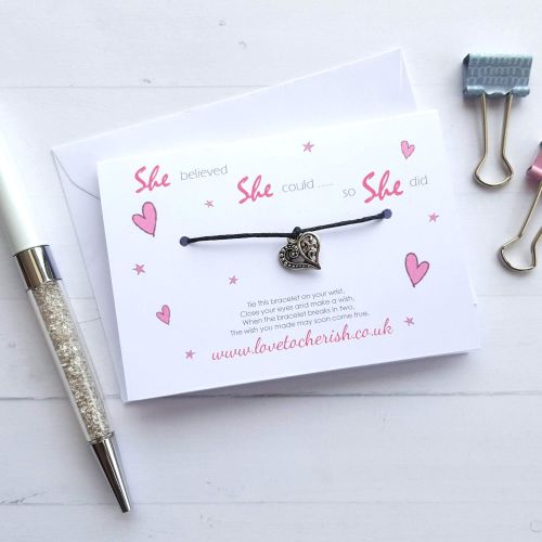 She Believed She Could So She Did - Friendship / Wish Bracelet