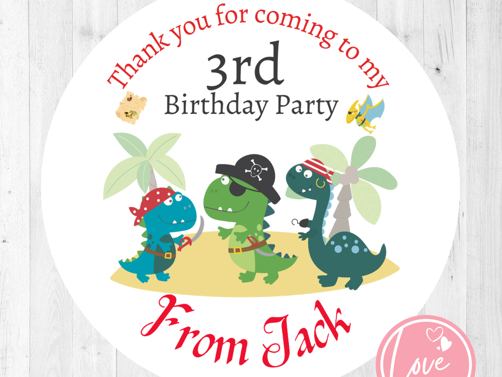 <!-- 003 -->Boy's Birthday Party Stickers