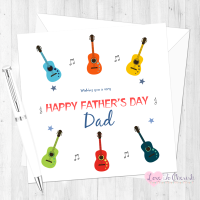 Guitars Personalised Father's Day Card