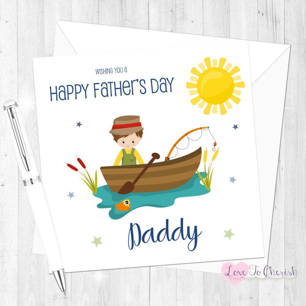 Fishing Personalised Father's Day Card