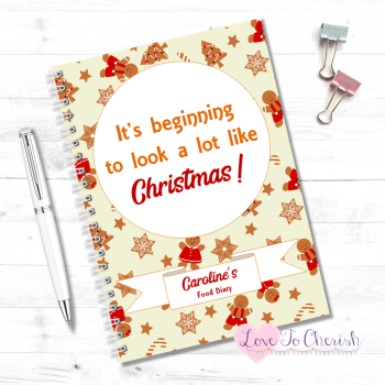 It's beginning to look a lot like Christmas -  Personalised Christmas Food Diary