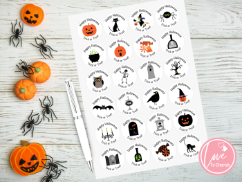 Party Time Halloween Stickers
