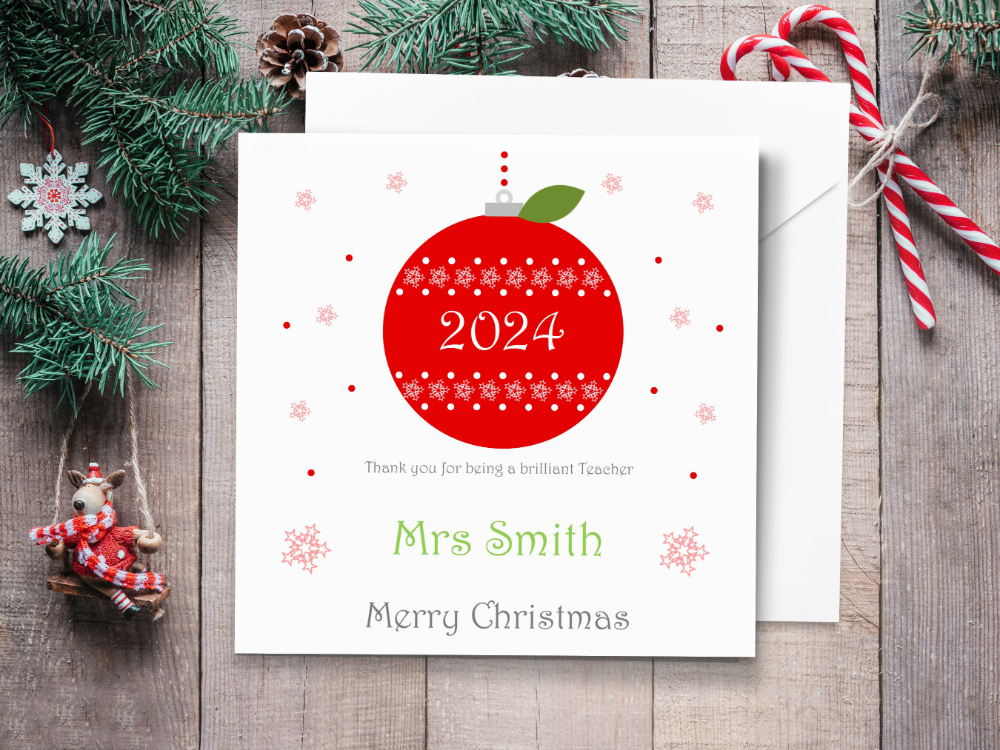 Teacher Christmas Cards