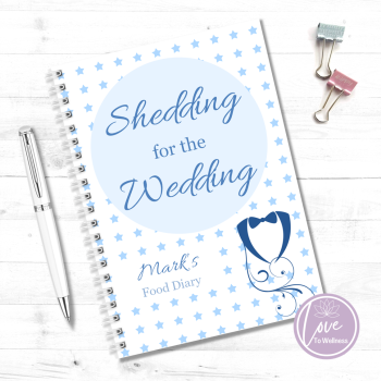 Shedding for the Wedding - Men's Personalised Wedding Food Diary | Love To Cherish