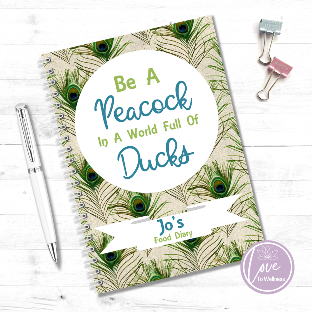 Be A Peacock In A World Full Of Ducks - Peacock Feather Personalised Food D