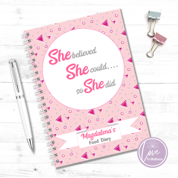 She Believed She Could So She Did - Personalised Food Diary