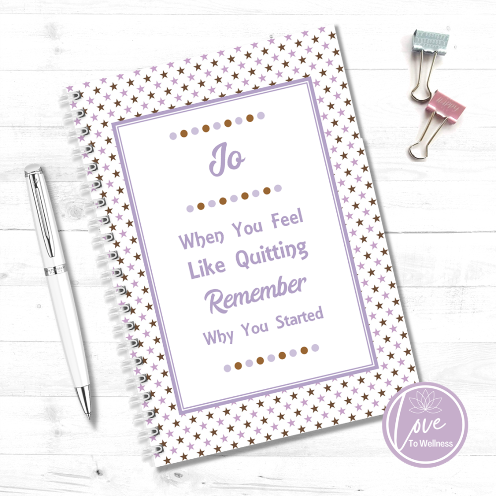 When You Feel Like Quitting Remember Why You Started (Lilac) - Personalised