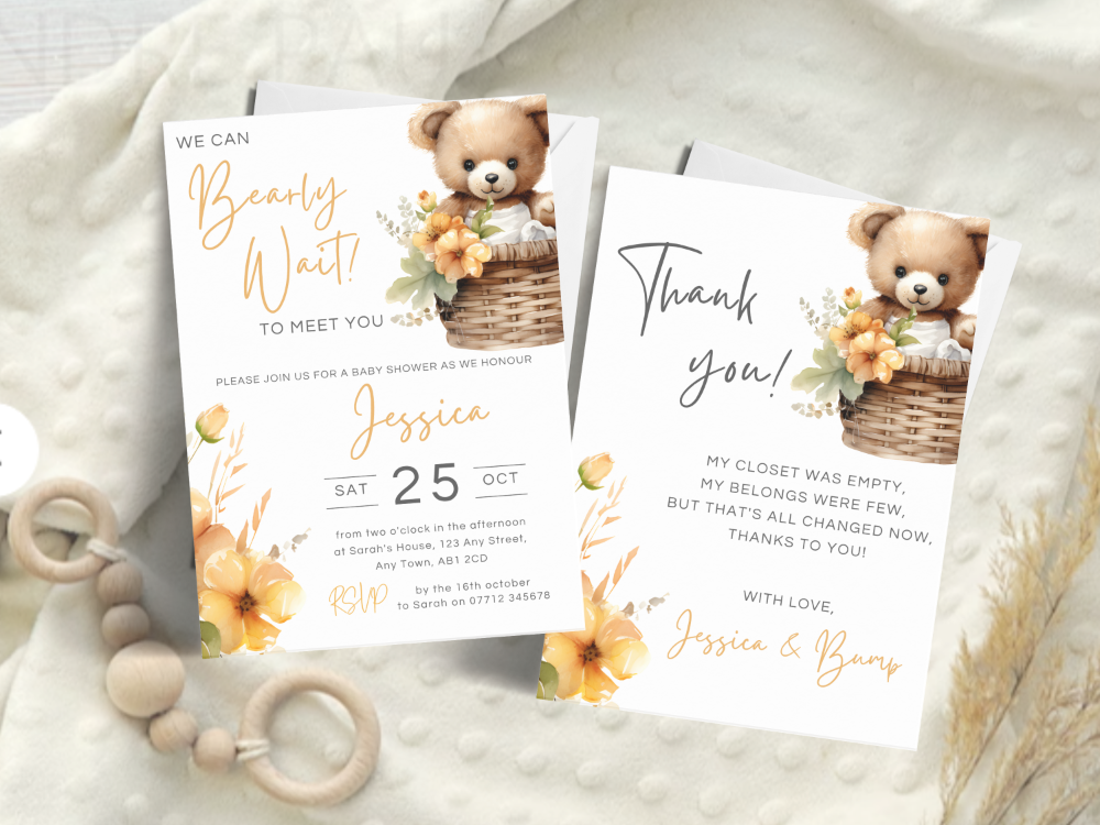 <!-- 001 -->Baby Shower Invitations & Thank You