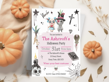 Voodoo Halloween Party Invitations from £4.45
