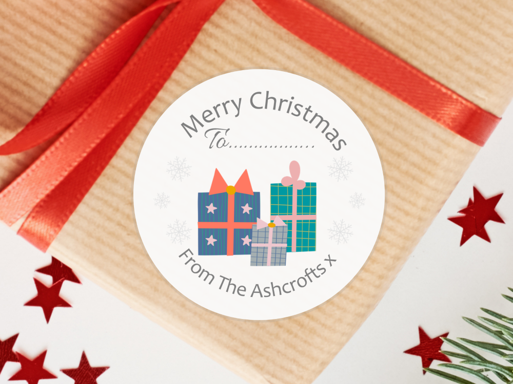 Christmas Gifts Personalised Christmas Stickers