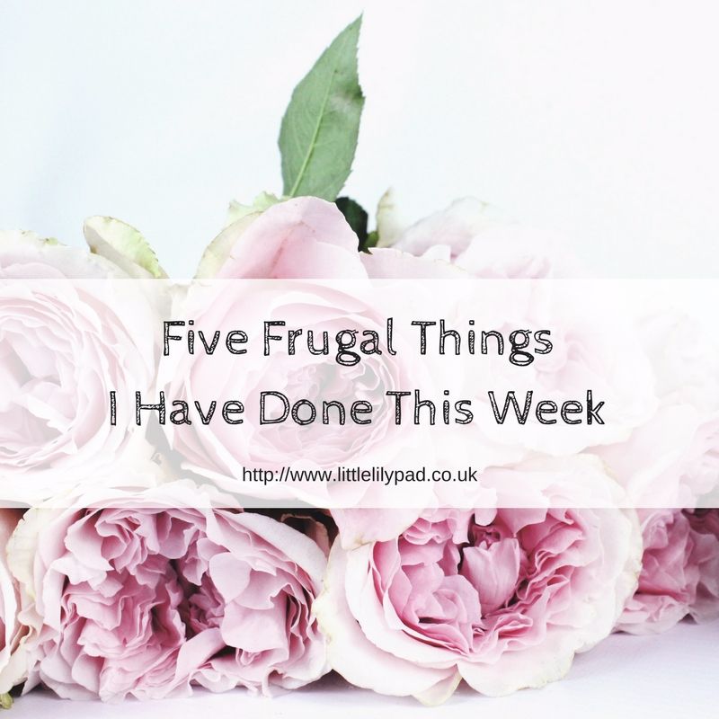 Five Frugal Things I Have Done This Week Jun 17