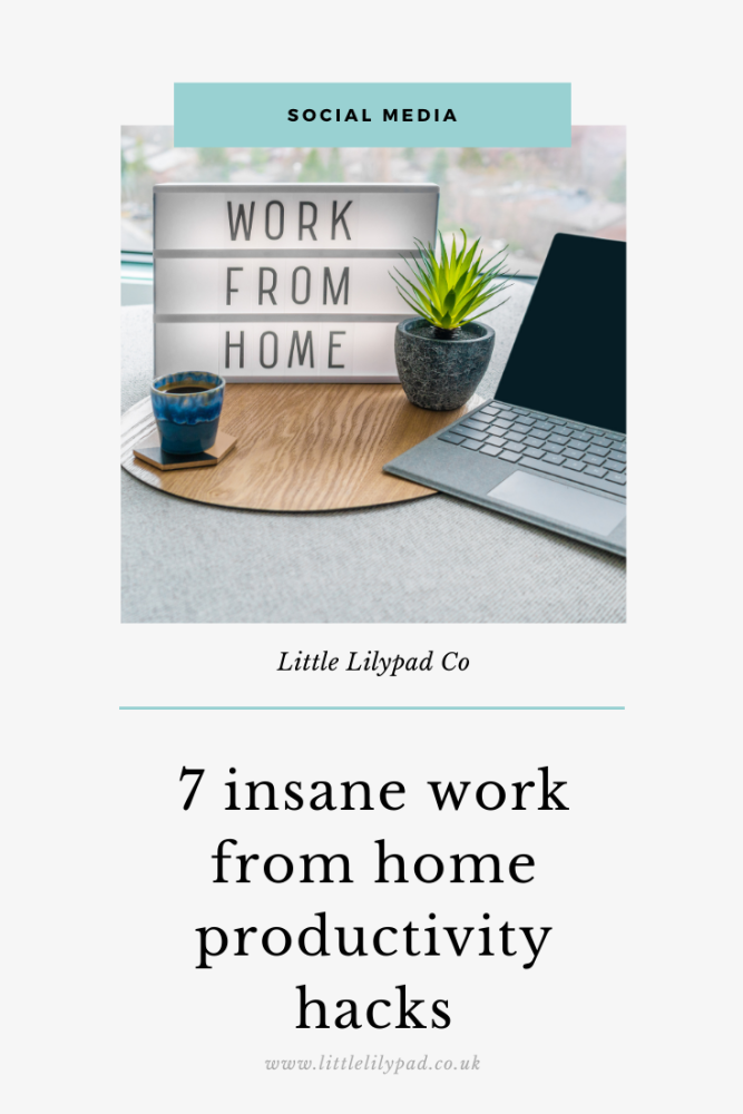 PIN - 7 insane work from home productivity hacks