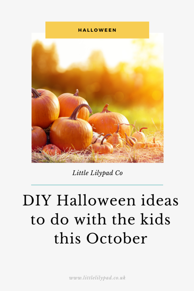 PIN - DIY Halloween ideas to do with the kids this October