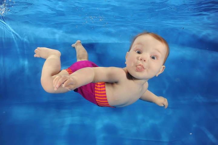 water babies swimming