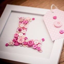 A Handmade Bespoke Button Initial Picture