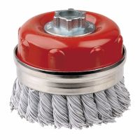 Laminated Steel Twist Knot Cup Brush 100mm