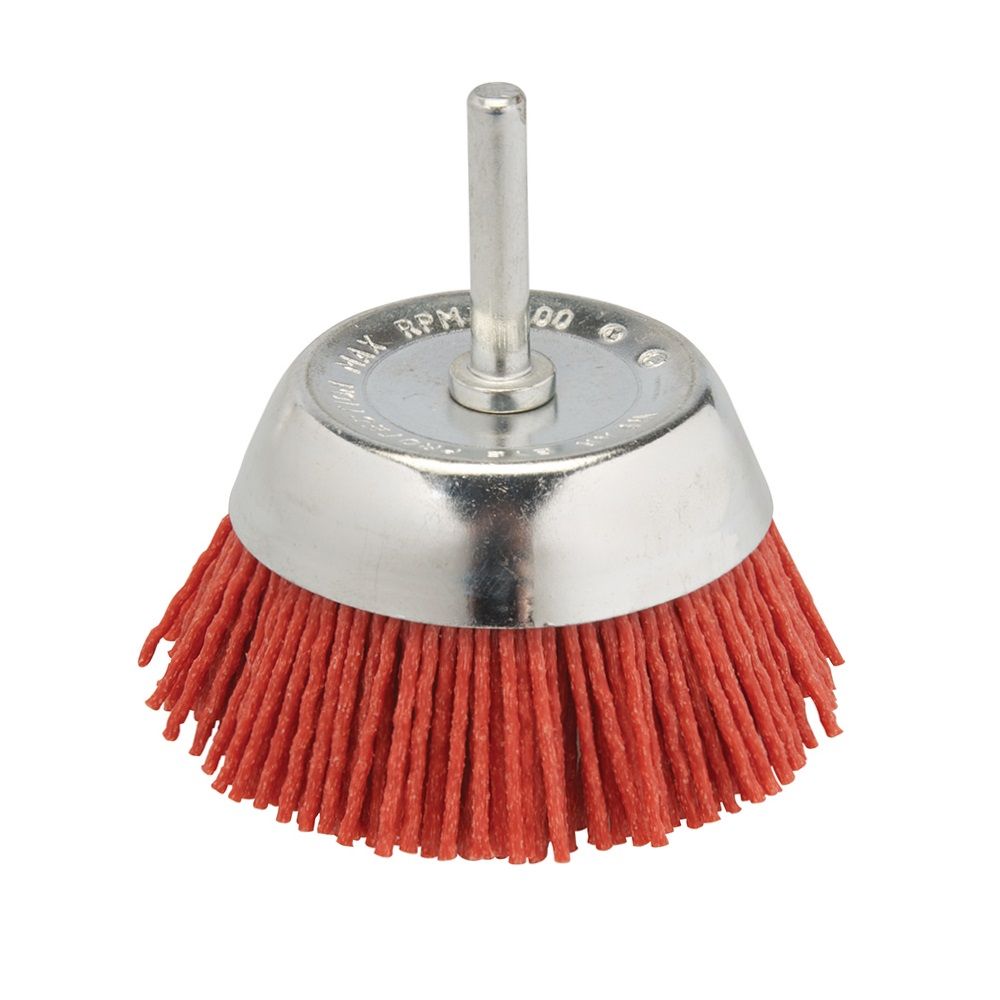 Nylon Filament Cup Brush 75mm with 6mm Arbor