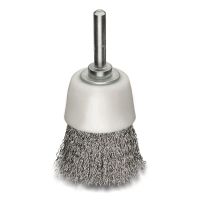 Stainless Steel Wire Cup Brush 40mm x 6mm Arbor 
