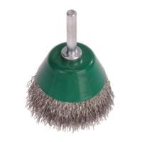 <!-- 025 -->Stainless Steel Wire Cup Brush 70mm with 6mm Arbor