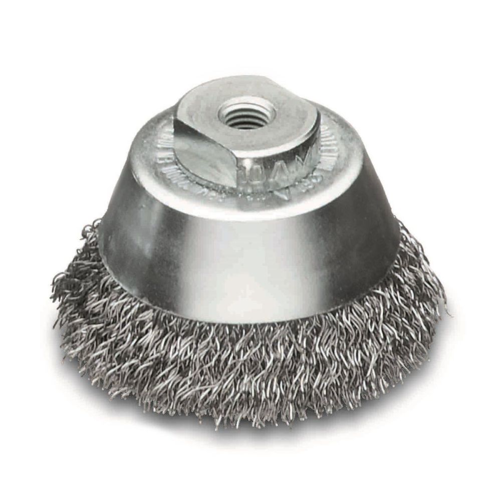 <!-- 020 -->Steel Wire Cup Brush 75mm x M10 1.25