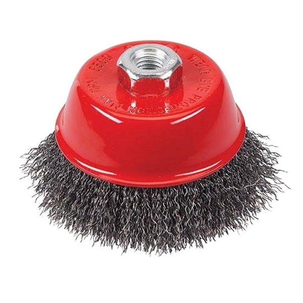 <!-- 025 -->Steel Wire Cup Brush 100mm x M14