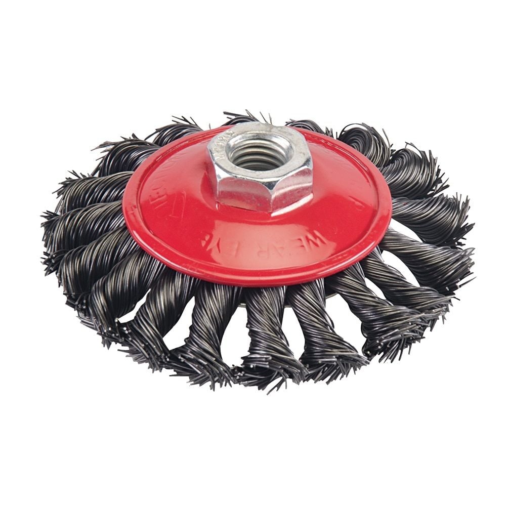 Twisted Knot Wire Brush 100mm - Screwfix