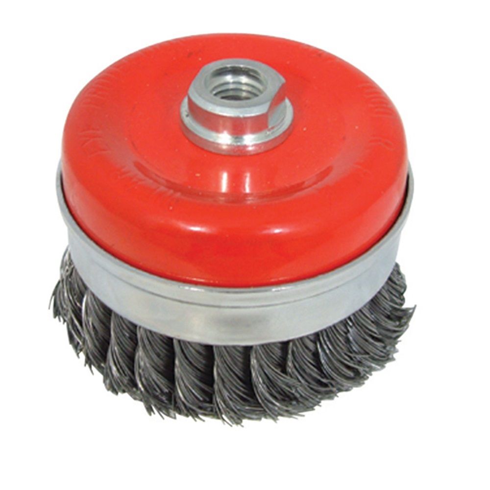 <!-- 055 -->Twist Knot Wire Cup Brush 100mm x M14