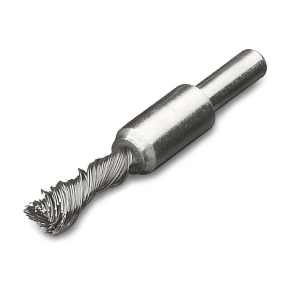 20mm wire knot end brush stainless steel with 1/4" shank for grinder BP 