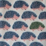 Hokkoh Japanese shy hedgehogs on off white 