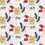 Dear Stella Hilltop owls on white  