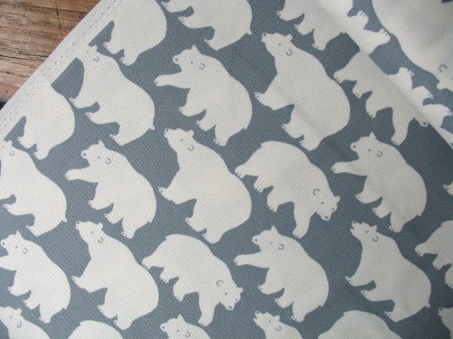 Sevenberry strolling polar bear on grey