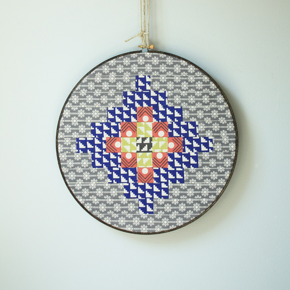 Ellen Luckett Baker Framework daisy chain  in blue 