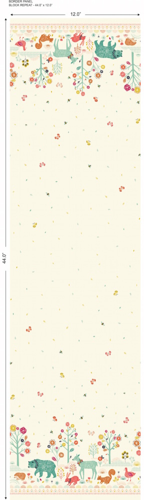 Bethan Janine Nature trail border print