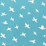 Premier Prints Bird Silhoutte on blue - light upholstery