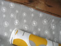 Premier Prints small grey dandelion on grey  TWILL - light upholstery