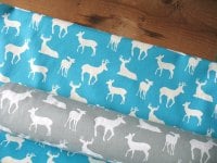 Premier Prints deer on blue  - light upholstery