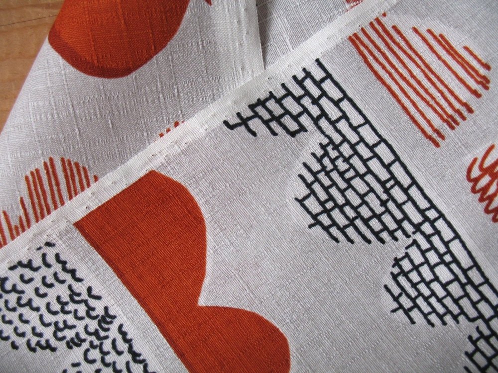 Lecien Etoffe Imprevue rocky road in oranges and browns 