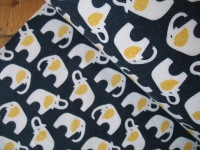 Cloud 9 FLANNEL Elephants on navy 