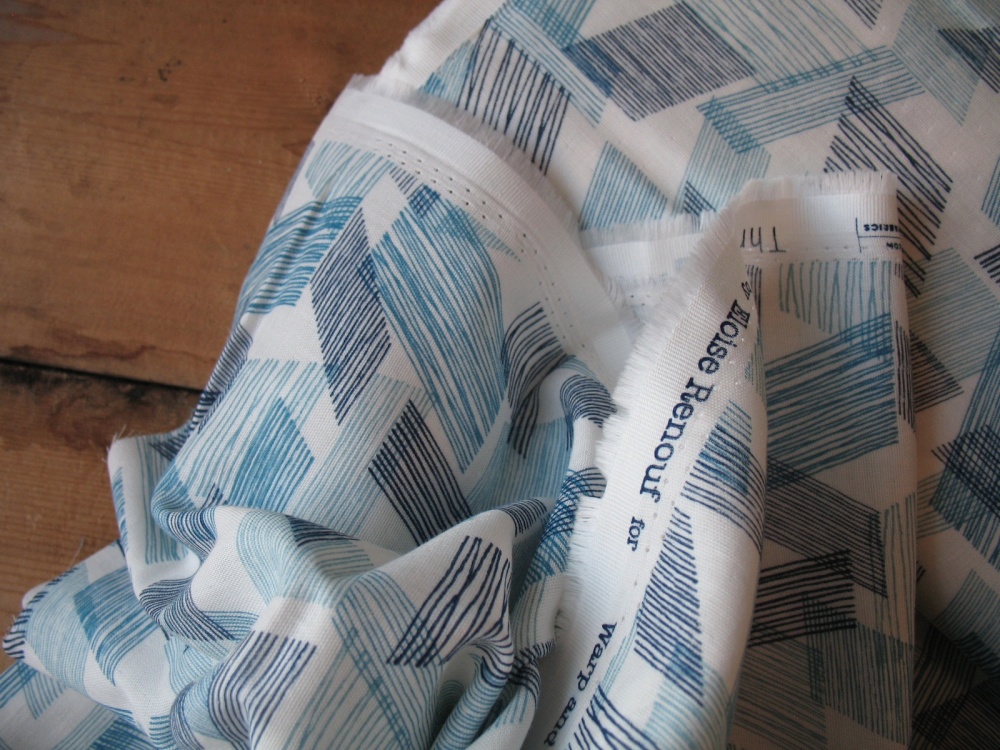 Eloise Renouf Threads warp and weft teal  - DOUBLE GAUZE 