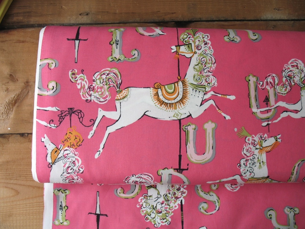 Dear Stella carousel horse on pink
