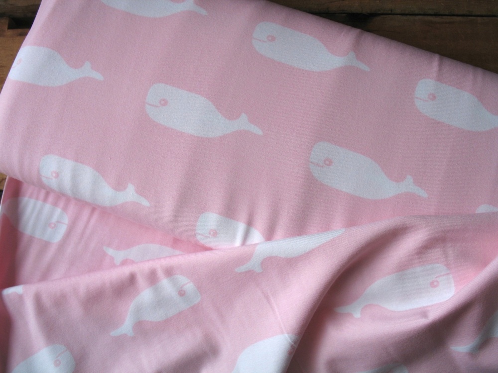 Dutch JERSEY whales  on pink