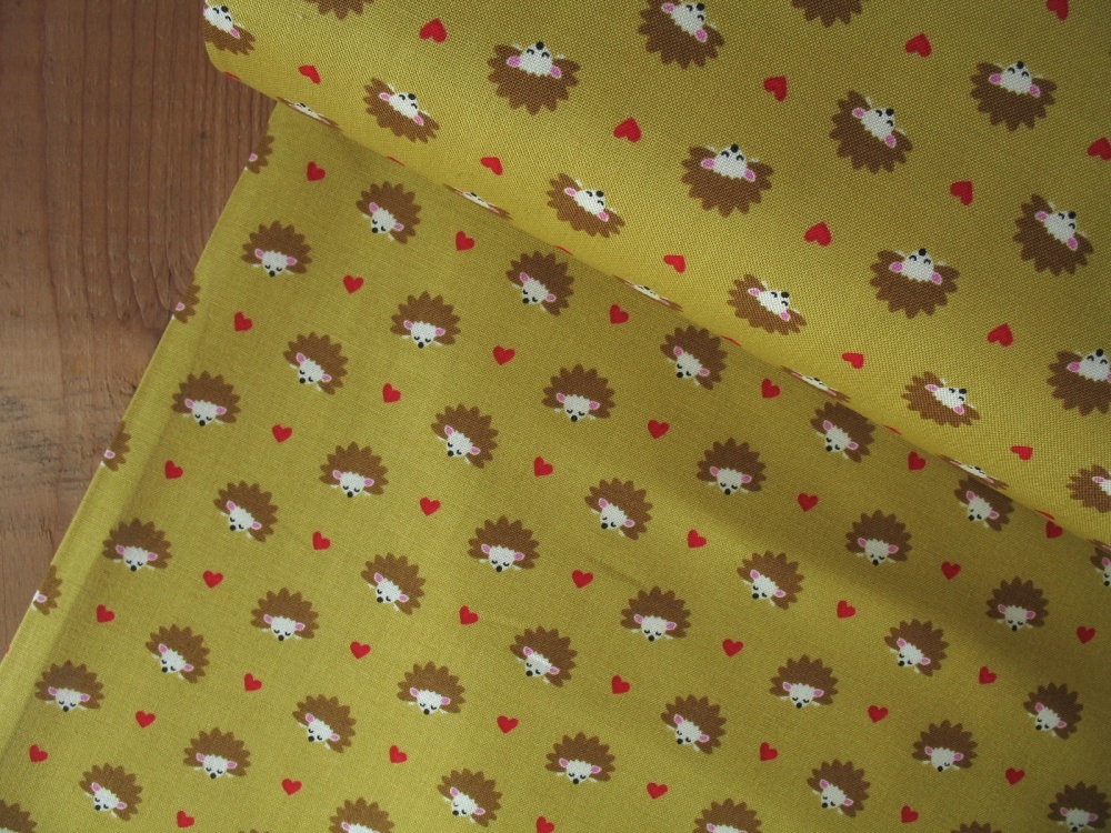 Michael Miller Hedgehog heaven on mustard