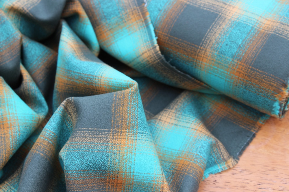 Robert Kaufman Mammoth Flannel -Lush Lagoon