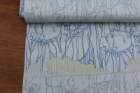 Carolyn Friedlander- FREIDLANDER tree stripe border in blue