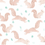 Dear Stella Pine Grove Squirrels on white 