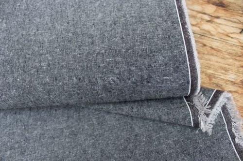 Robert Kaufman Essex YARN DYED LINEN charcoal
