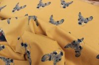 Dutch JERSEY fawns on yellow